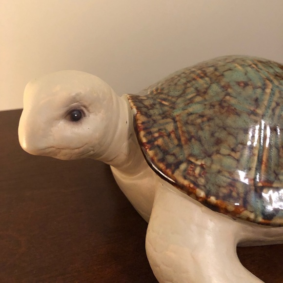 -Ceramic Glazed Pottery Tortoise Turtle  Great Condition - Picture 2 of 7